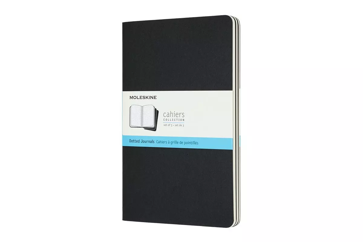 Een Moleskine Cahier Dotted Notebook Large Black koop je bij Moleskine.nl