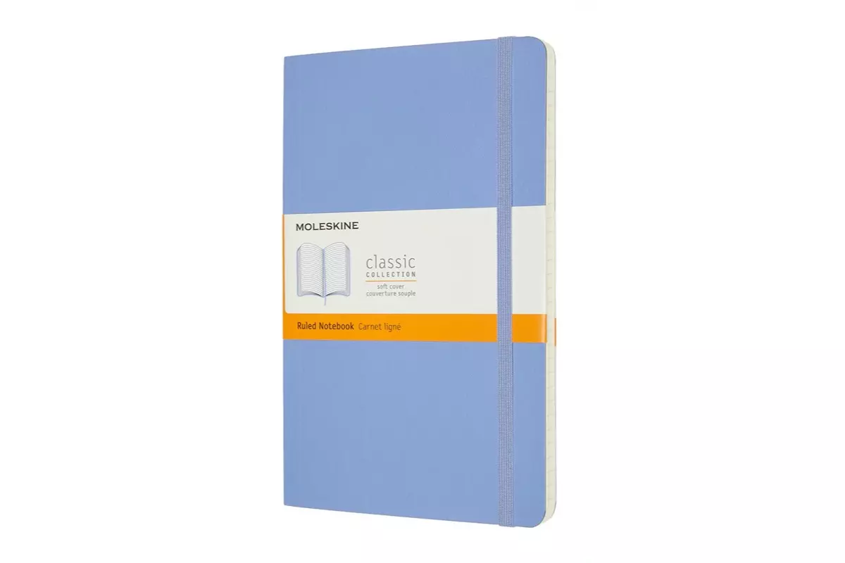 Een Moleskine Ruled Soft Cover Notebook Large Hydrangea Blue koop je bij Moleskine.nl