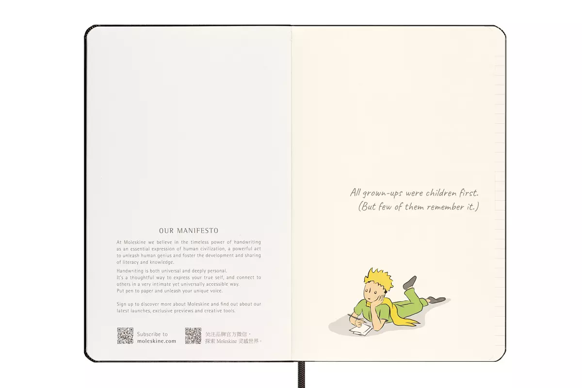 Een Moleskine Le Petit Prince Ruled Large Hardcover Notebook Limited Edition koop je bij Moleskine.nl