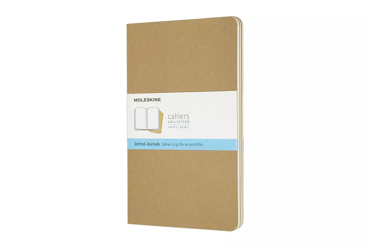 Een Moleskine Cahier Journals Dotted Large Kraft Brown koop je bij Moleskine.nl