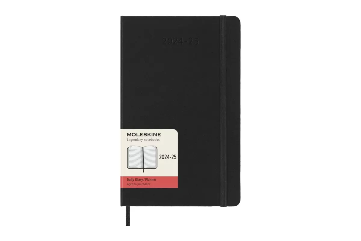 Een Moleskine 2024/2025 18M Daily Hardcover Large Black koop je bij Moleskine.nl