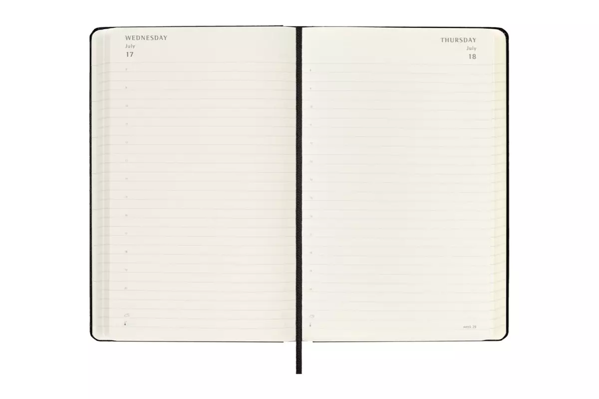 Een Moleskine 2024/2025 18M Daily Hardcover Large Black koop je bij Moleskine.nl