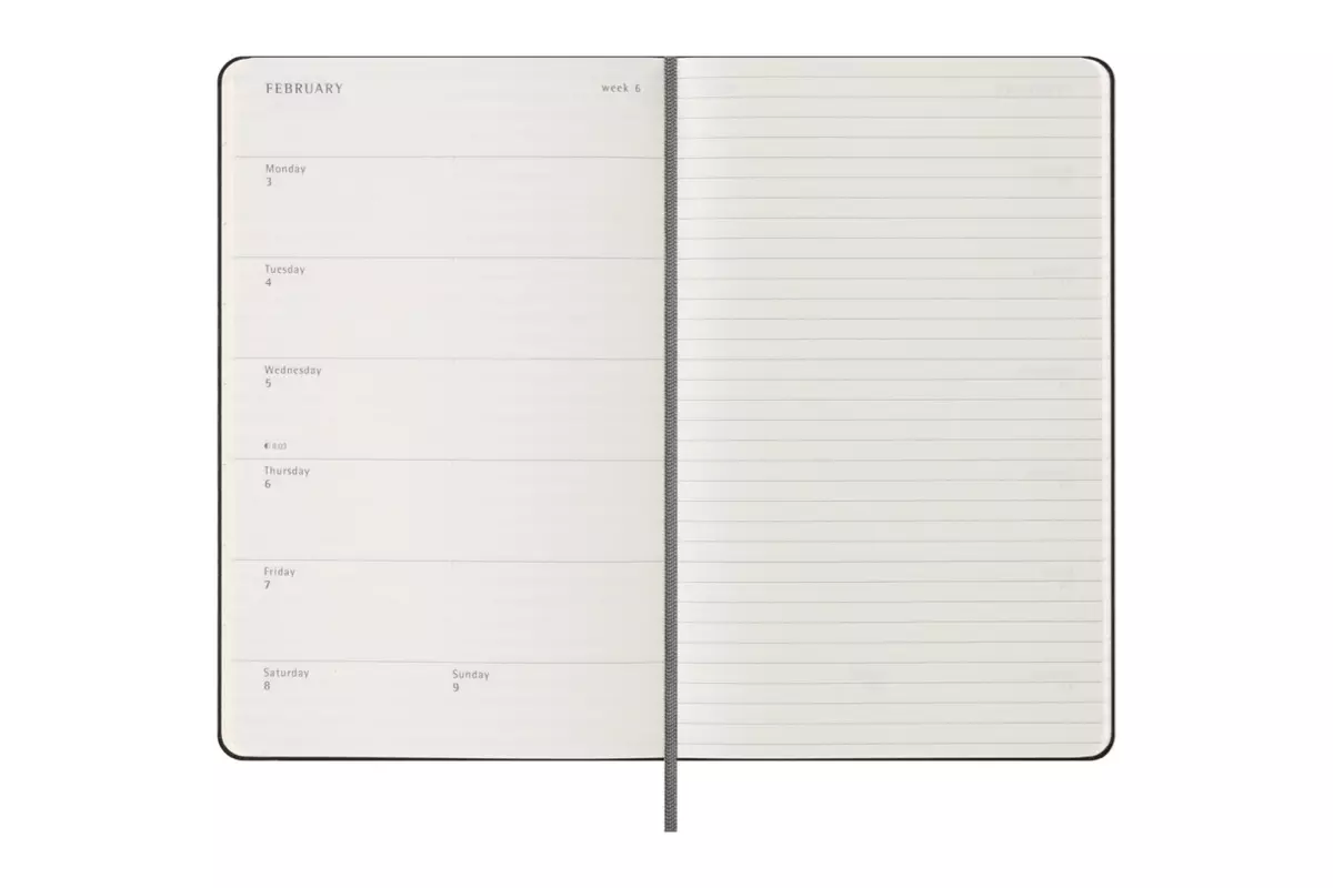 Een Moleskine 2024/2025 18M Weekly Hardcover Large Black koop je bij Moleskine.nl