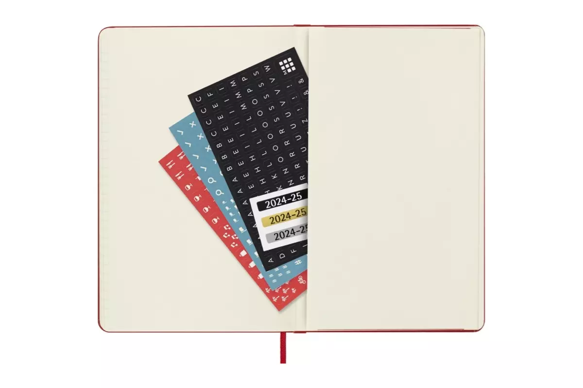 Een Moleskine 2024/2025 18M Weekly Hardcover Large Scarlet Red koop je bij Moleskine.nl