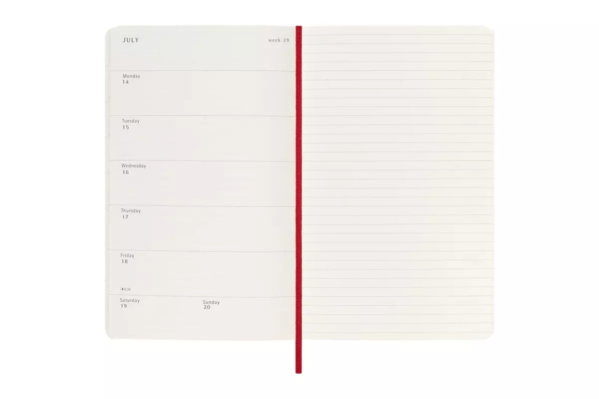 Een Moleskine 2024/2025 18M Weekly Softcover Large Scarlet Red koop je bij Moleskine.nl