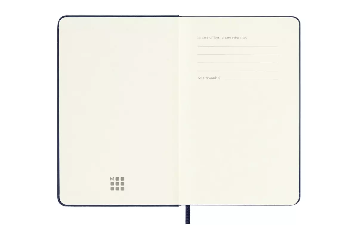 Een Moleskine 2024/2025 18M Weekly Hardcover Pocket Sapphire Blue koop je bij Moleskine.nl