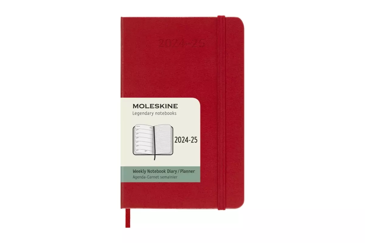 Een Moleskine 2024/2025 18M Weekly Hardcover Pocket Scarlet Red koop je bij Moleskine.nl