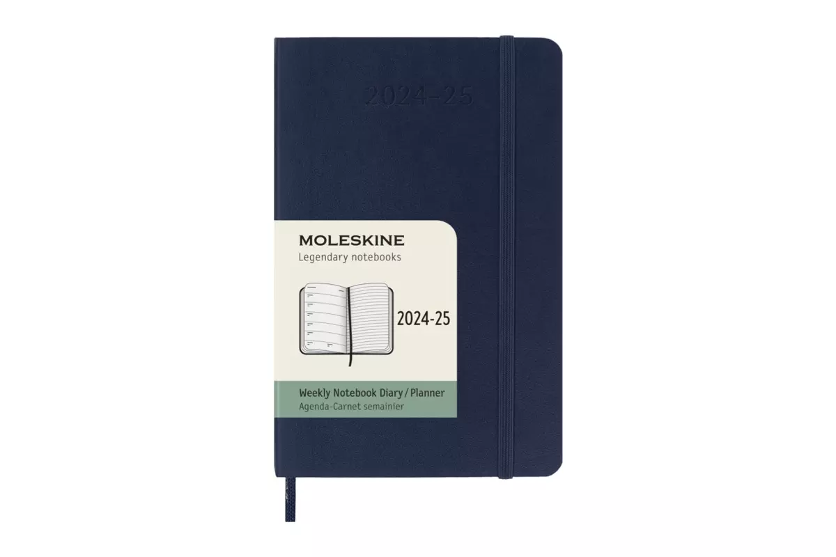 Een Moleskine 2024/2025 18M Weekly Softcover Pocket Sapphire Blue koop je bij Moleskine.nl