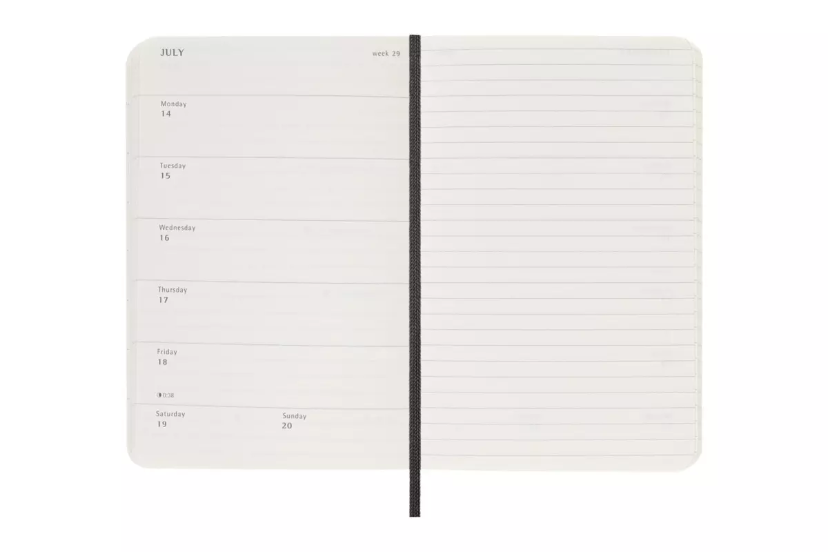 Een Moleskine 2024/2025 18M Weekly Softcover Pocket Black koop je bij Moleskine.nl