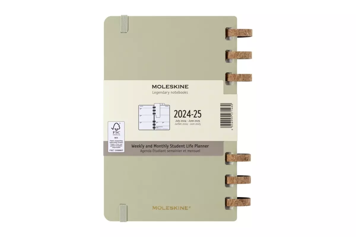 Een Moleskine 2024/2025 12M Academic Spiral Weekly/Monthly Hardcover Large Crush Kiwi koop je bij Moleskine.nl