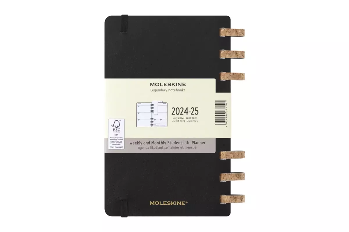 Een Moleskine 2024/2025 12M Academic Spiral Weekly/Monthly Softcover Large Black koop je bij Moleskine.nl