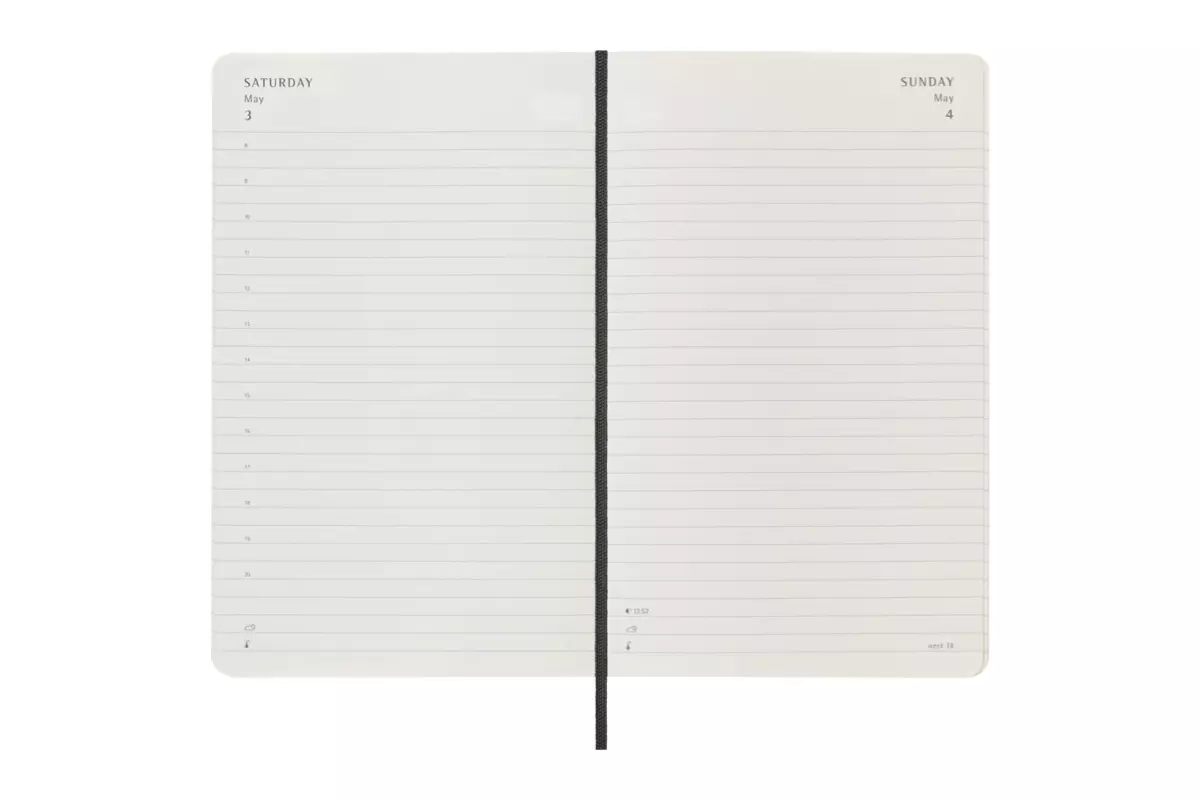 Een Moleskine 2025 12M Daily Softcover Large Black koop je bij Moleskine.nl