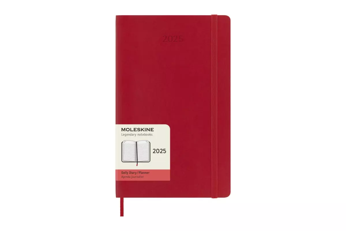 Een Moleskine 2025 12M Daily Softcover Large Scarlet Red koop je bij Moleskine.nl