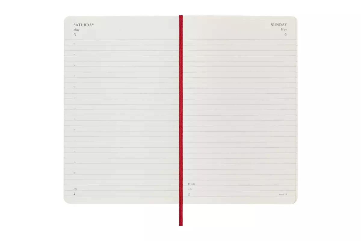 Een Moleskine 2025 12M Daily Softcover Large Scarlet Red koop je bij Moleskine.nl