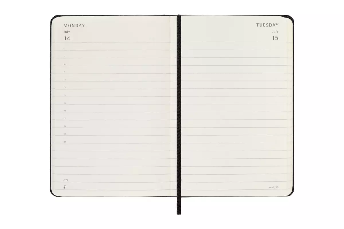 Een Moleskine 2025 12M Daily Hardcover Pocket Black koop je bij Moleskine.nl