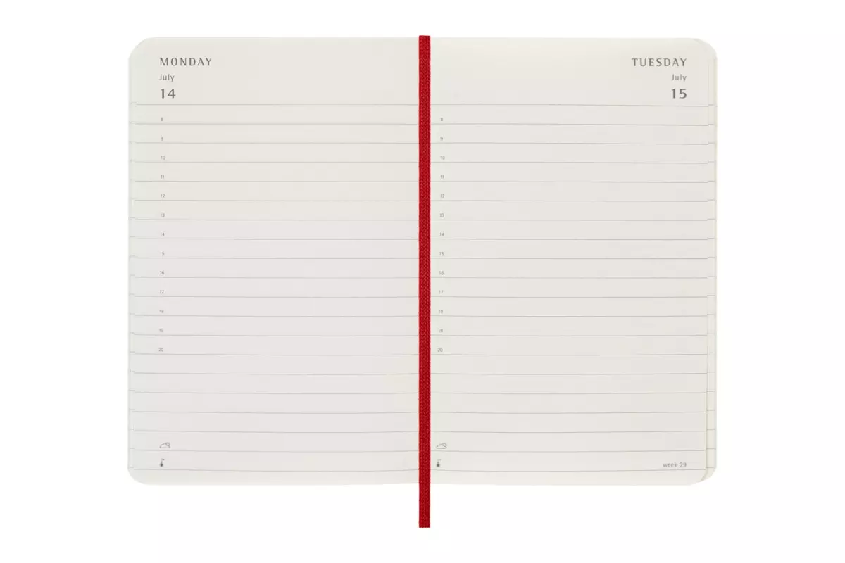 Een Moleskine 2025 12M Daily Softcover Pocket Scarlet Red koop je bij Moleskine.nl