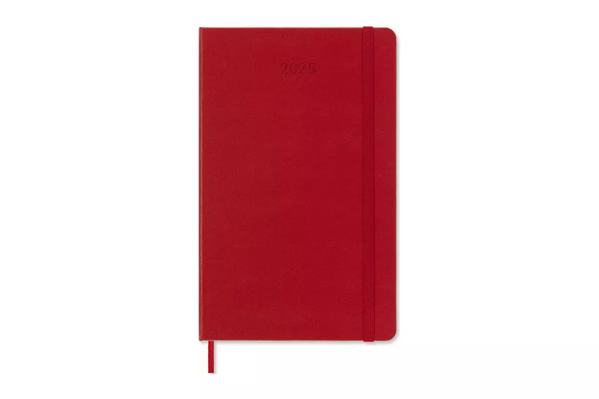 Een Moleskine 2025 12M Weekly Hardcover Large Scarlet Red koop je bij Moleskine.nl