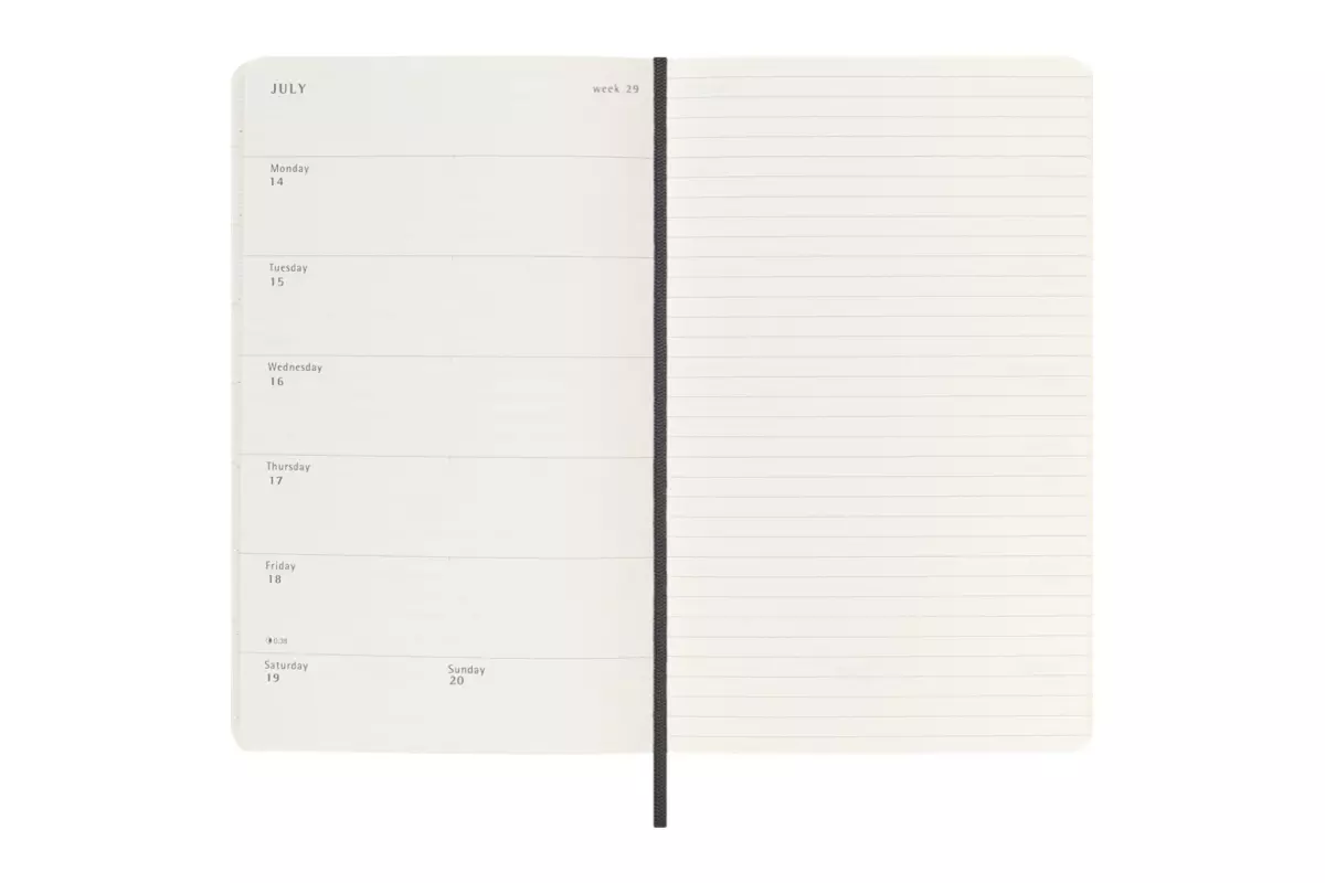 Een Moleskine 2025 12M Weekly Softcover Large Black koop je bij Moleskine.nl