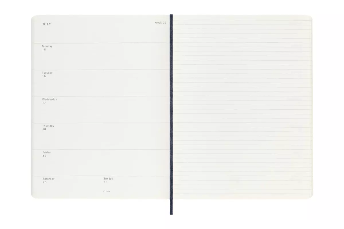 Een Moleskine 2025 12M Weekly Softcover XL Sapphire Blue koop je bij Moleskine.nl