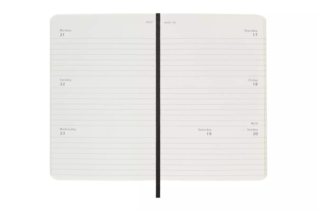 Een Moleskine 2025 12M Weekly Horizontal Softcover Pocket Black koop je bij Moleskine.nl