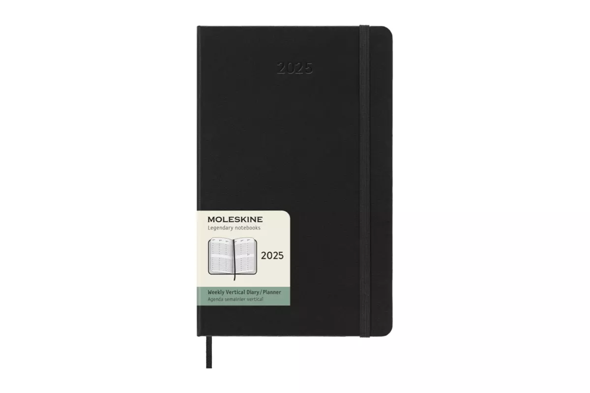 Een Moleskine 2025 12M Weekly Vertical Hardcover Large Black koop je bij Moleskine.nl