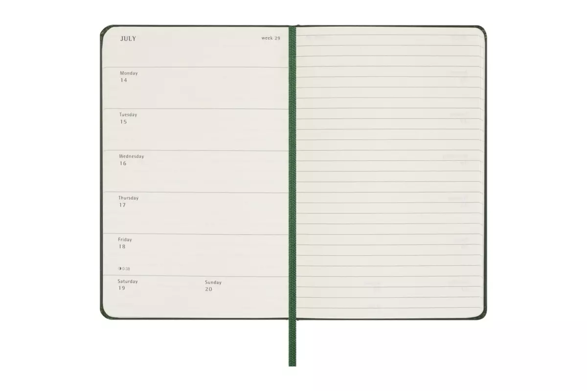 Een Moleskine 2025 12M Weekly Hardcover Pocket Myrtle Green koop je bij Moleskine.nl