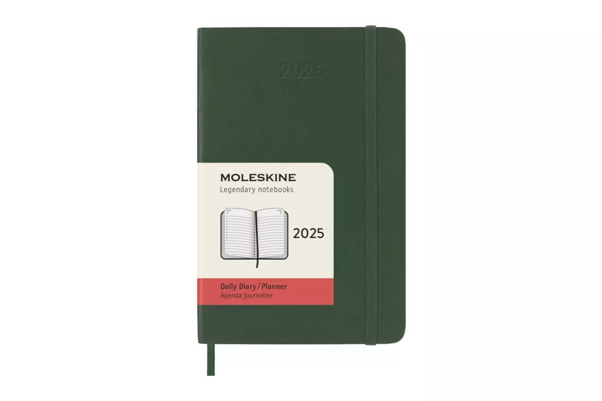 Een Moleskine 2025 12M Daily Softcover Pocket Myrtle Green koop je bij Moleskine.nl