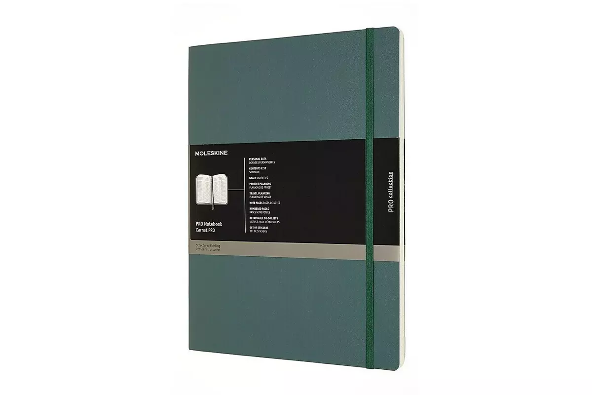 Een Moleskine Pro Collection Notebook XXL Softcover Forest Green koop je bij Moleskine.nl