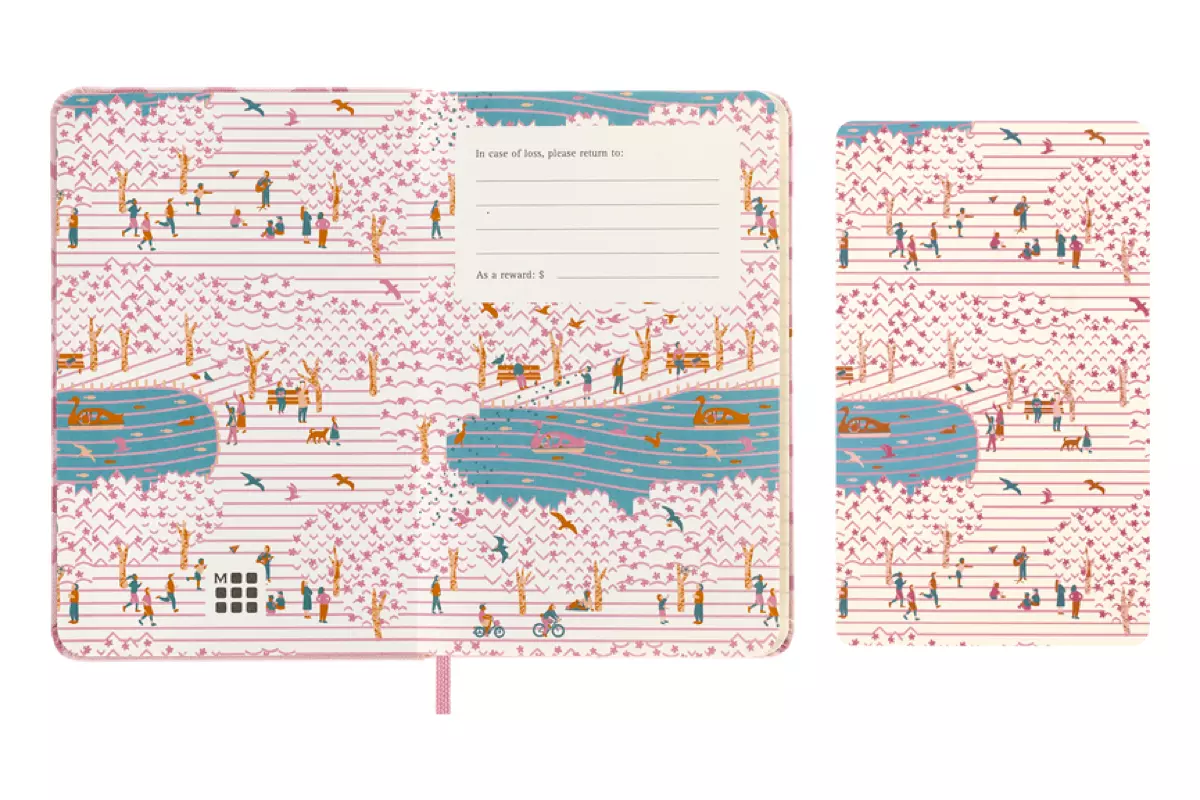 Een Moleskine Limited Edition Sakura Notebook Ruled Hardcover Pocket - "Couple" koop je bij Moleskine.nl