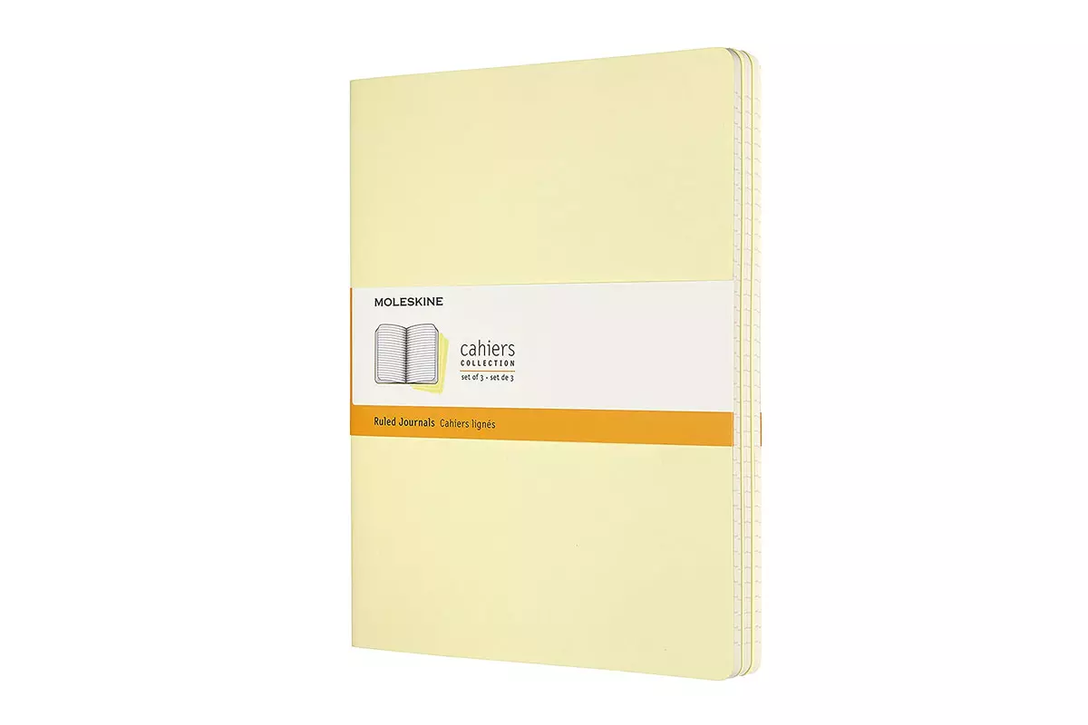 Een Moleskine Cahier Journals Ruled XL Tender Yellow (set of 3) koop je bij Moleskine.nl