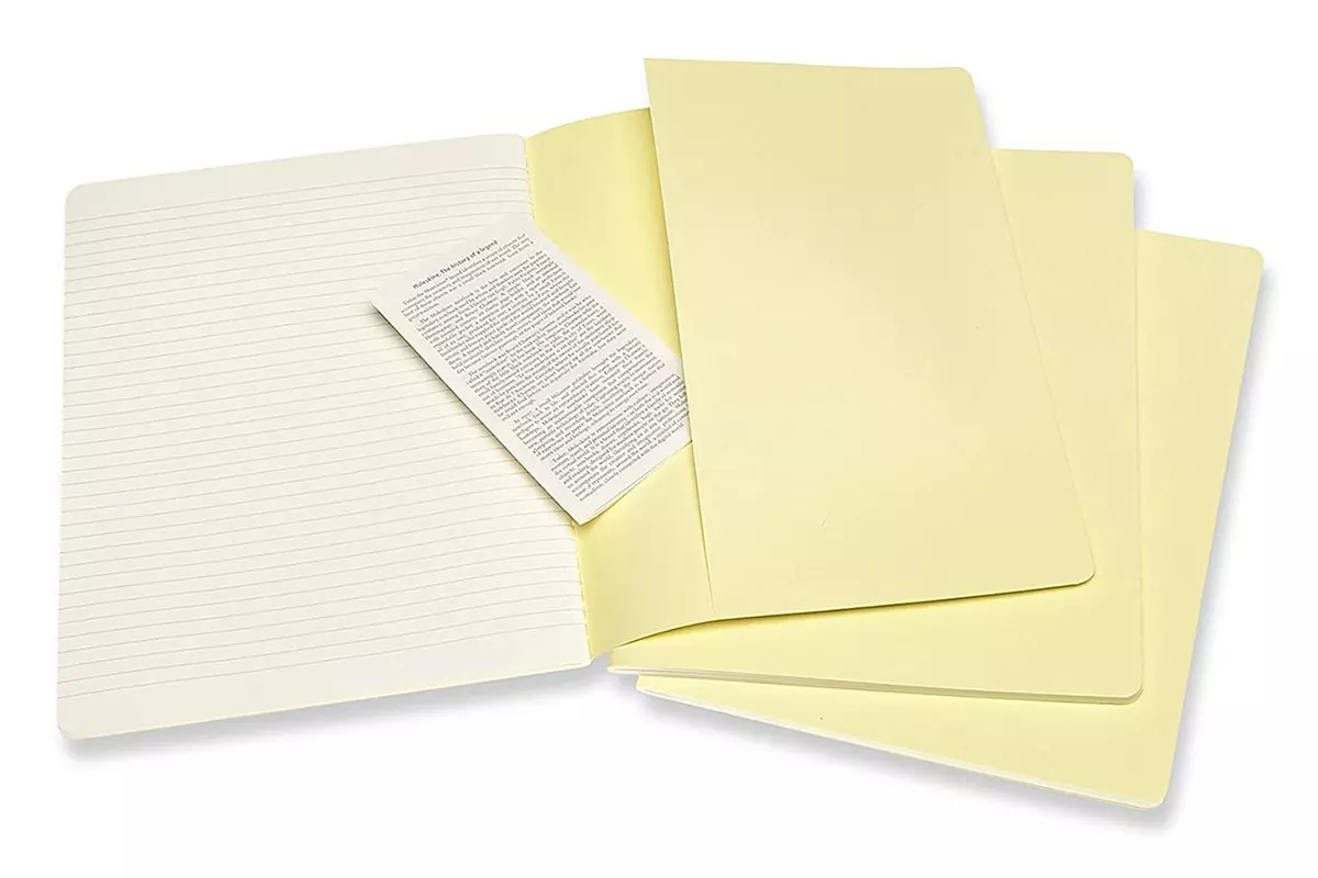 Een Moleskine Cahier Journals Ruled XL Tender Yellow (set of 3) koop je bij Moleskine.nl