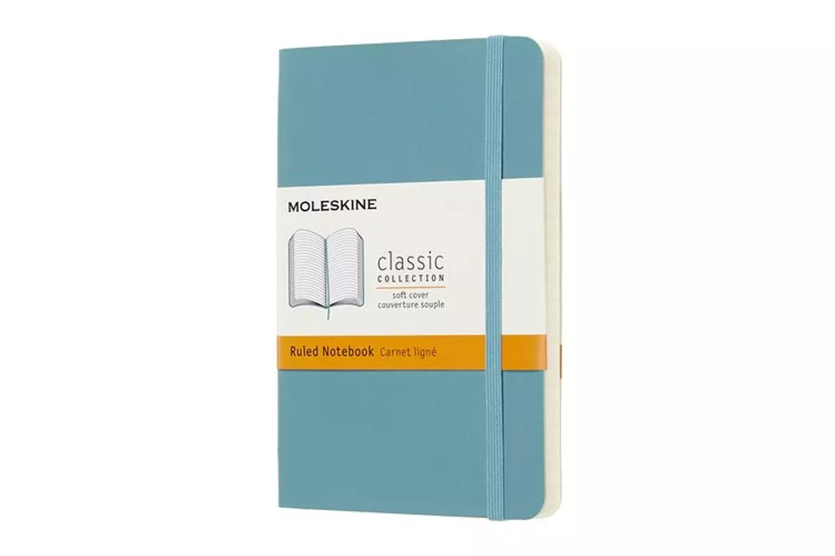 Een Moleskine Ruled Soft Cover Notebook Pocket Reef Blue koop je bij Moleskine.nl