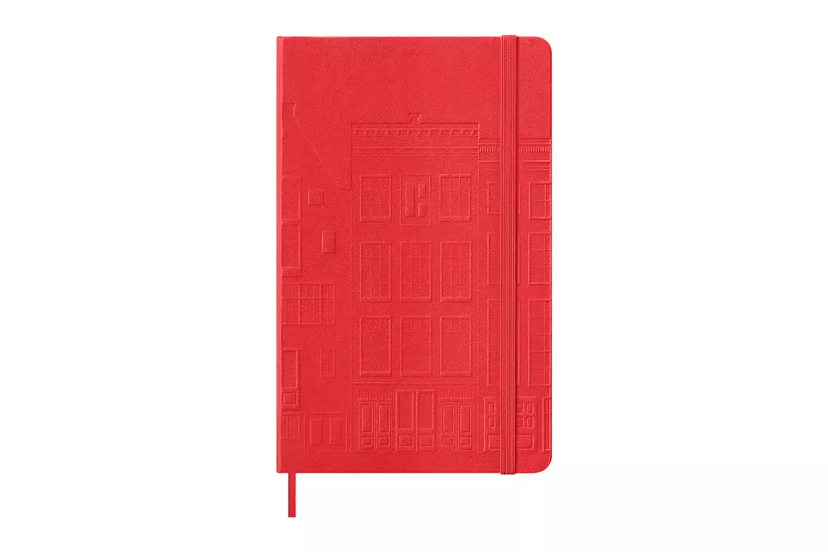 Een Moleskine x Anne Frank House Notebook Ruled Hardcover Large Coral Red koop je bij Moleskine.nl