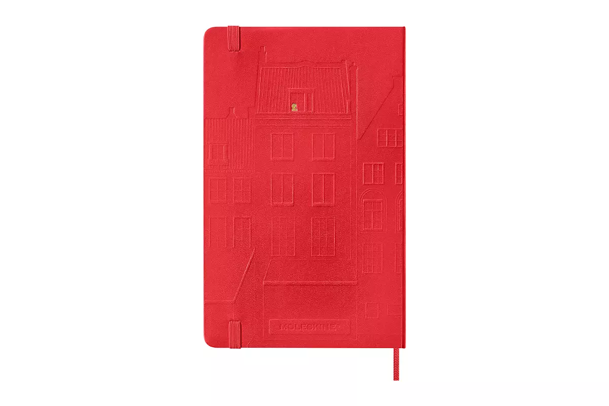 Een Moleskine x Anne Frank House Notebook Ruled Hardcover Large Coral Red koop je bij Moleskine.nl