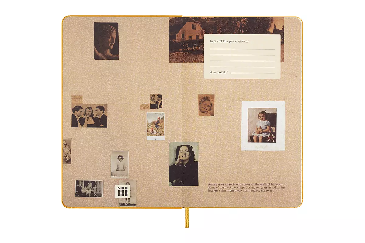 Een Moleskine x Anne Frank House Notebook Ruled Hardcover Large Mustard Yellow koop je bij Moleskine.nl