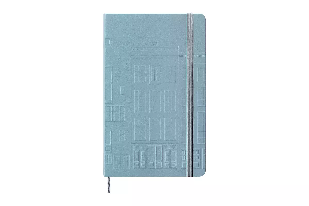 Een Moleskine x Anne Frank House Notebook Ruled Hardcover Large Ice Blue koop je bij Moleskine.nl