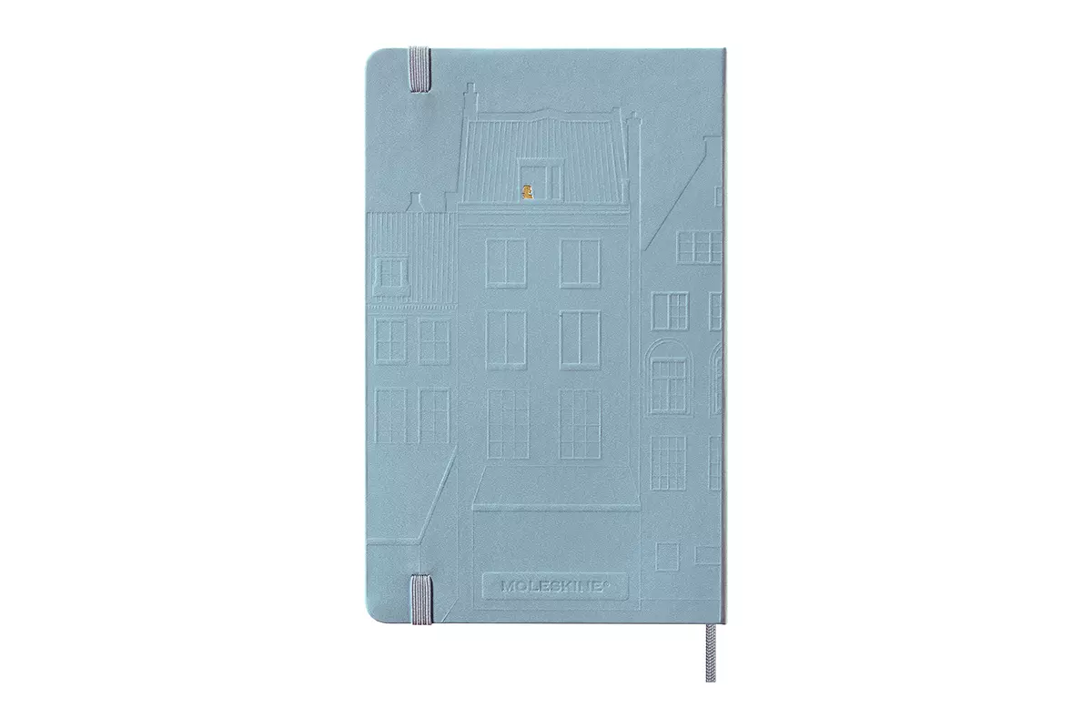 Een Moleskine x Anne Frank House Notebook Ruled Hardcover Large Ice Blue koop je bij Moleskine.nl