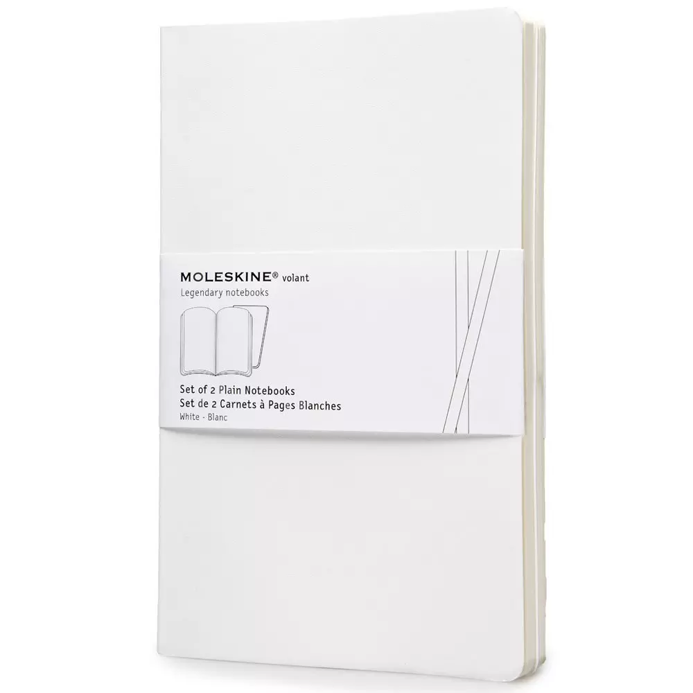 Een Moleskine Volant Plain Notebook Large White koop je bij Moleskine.nl