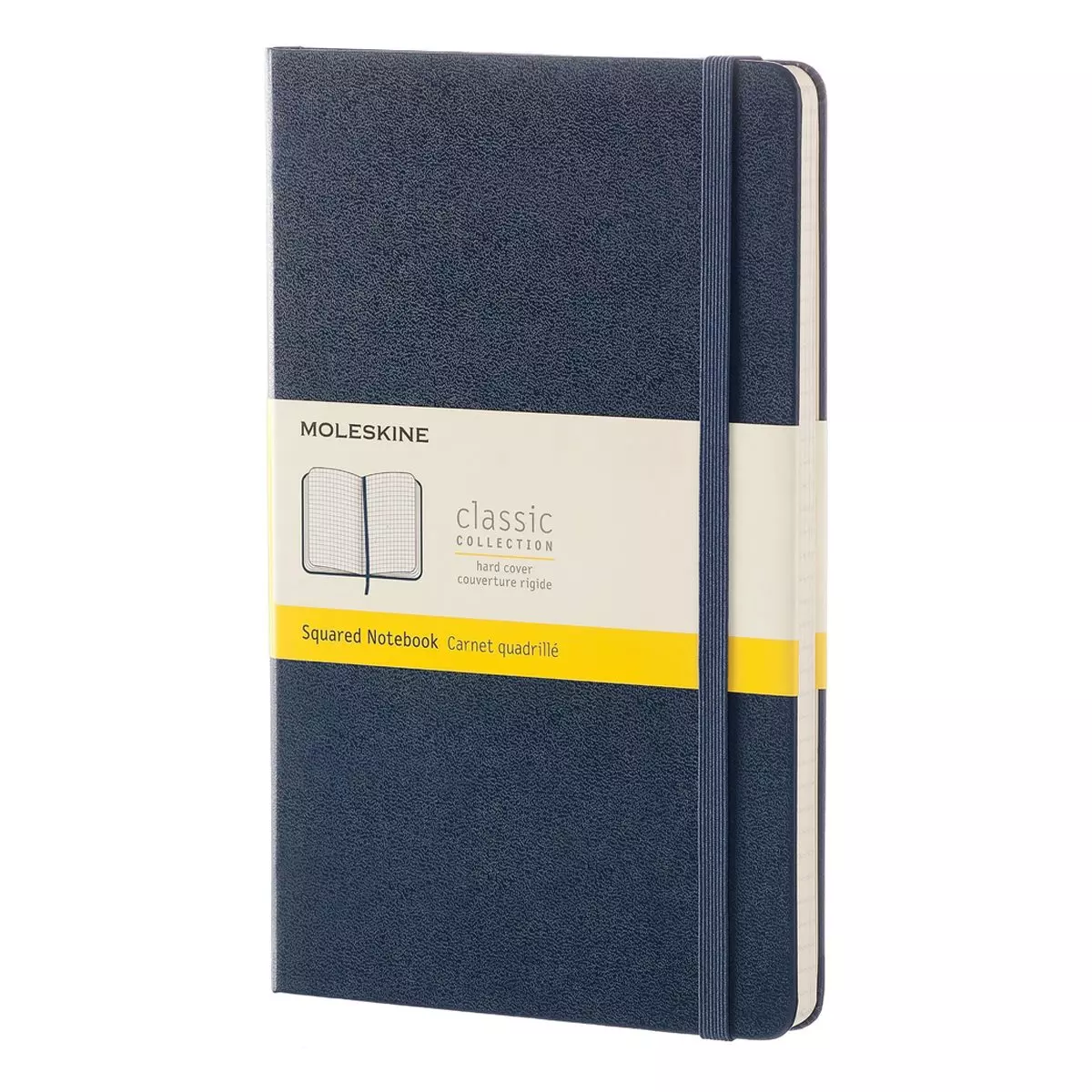 Een Moleskine Classic Squared Hardcover Notebook Large Sapphire Blue koop je bij Moleskine.nl