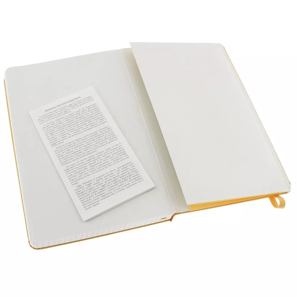 Een Moleskine Classic Squared Hardcover Notebook Pocket Orange Yellow koop je bij Moleskine.nl