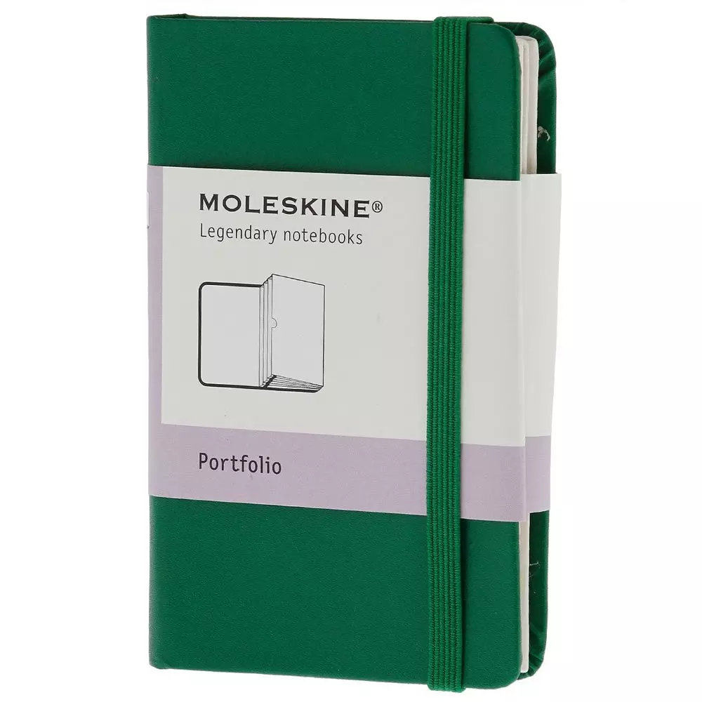 Een Moleskine Portfolio Hardcover XS Green koop je bij Moleskine.nl