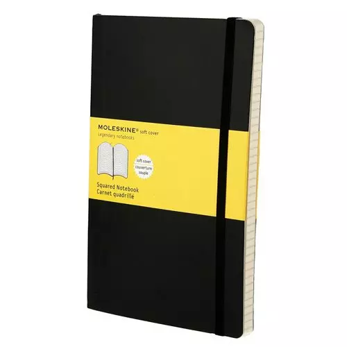 Een Moleskine Classic Squared Softcover Notebook Large Black koop je bij Moleskine.nl